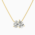 Product Video for Toi Et Moi Oval and Pear Lab Grown Diamond Necklace In 14K Yellow Gold