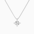 Product Video for Asscher Solitaire Lab Grown Diamond Pendant Necklace In Platinum