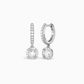 Cushion Luxe Drop Huggie Hoop Earrings