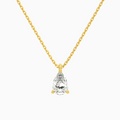 Product Video for Pear Solitaire Lab Grown Diamond Pendant Necklace In 18K Yellow Gold