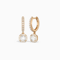 Cushion Luxe Drop Huggie Hoop Earrings