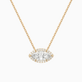 Product Video for Marquise Halo Lab Grown Diamond Necklace In 14K Rose Gold