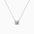 Round Solitaire Diamond Necklace