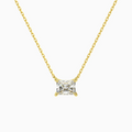 Radiant Solitaire Diamond Necklace