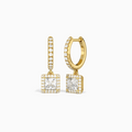 Princess Luxe Drop Huggie Hoop Earrings