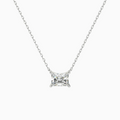 Radiant Solitaire Diamond Necklace