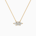 Marquise Solitaire Diamond Necklace