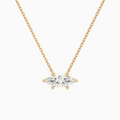 Product Video for Marquise Solitaire Lab Grown Diamond Necklace In 14K Rose Gold
