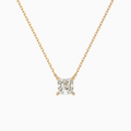 Asscher Solitaire Diamond Necklace