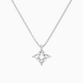 Product Video for Princess Solitaire Lab Grown Diamond Pendant Necklace In Platinum