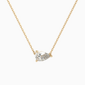 Pear Solitaire Diamond Necklace