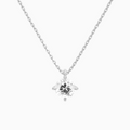 Product Video for Round Solitaire Lab Grown Diamond Pendant Necklace In 14K White Gold