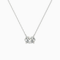 Oval Solitaire Diamond Necklace