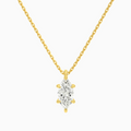 Product Video for Marquise Solitaire Lab Grown Diamond Pendant Necklace In 14K Yellow Gold