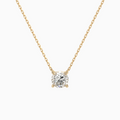 Round Solitaire Diamond Necklace