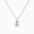 Product Video for Pear Solitaire Lab Grown Diamond Pendant Necklace In 14K White Gold
