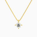 Product Video for Round Solitaire Lab Grown Diamond Pendant Necklace In 18K Yellow Gold