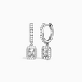 Radiant Luxe Drop Huggie Hoop Earrings